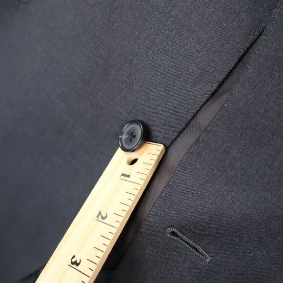Suitsupply Havana Jetted Slim Men's Size 44 Black 100% Reda 130's Wool Blazer